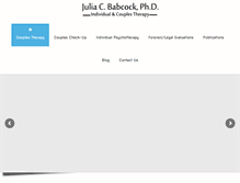 Tablet Screenshot of juliababcock.com